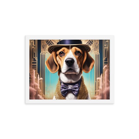 Beagle- Framed photo paper poster v2