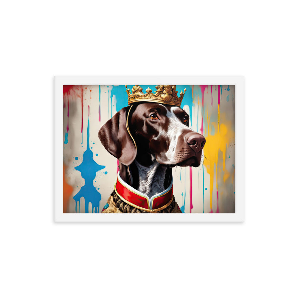 German Shorthaired Pointer- Framed photo paper poster