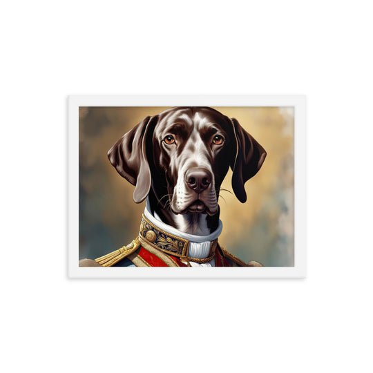 German Shorthaired Pointer- Framed photo paper poster v4