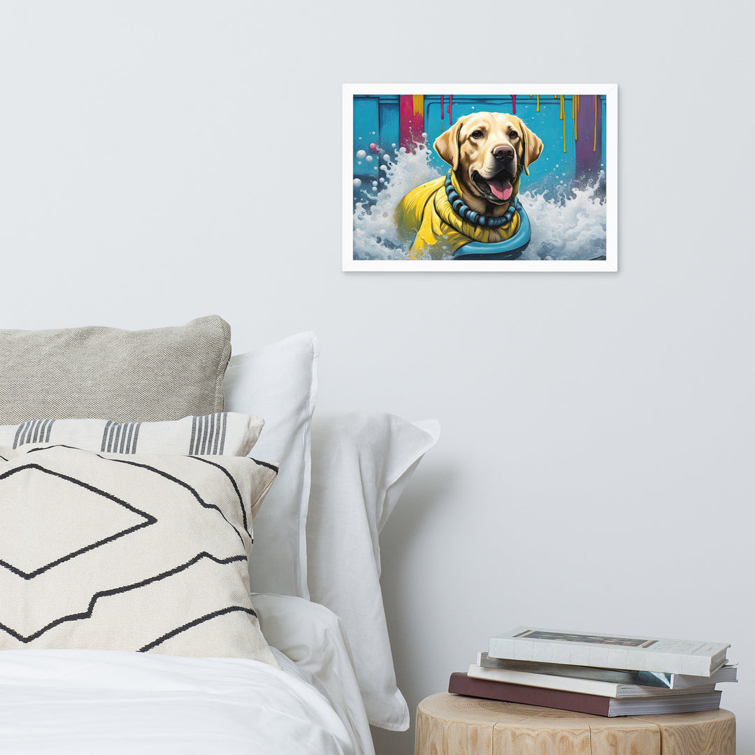 Framed photo paper poster-Labrador Retriever