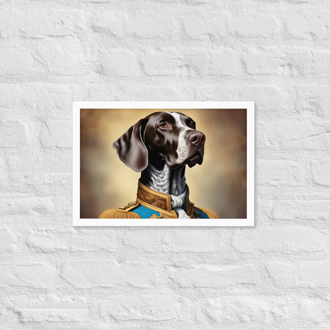 German Shorthaired Pointer- Framed photo paper poster v2