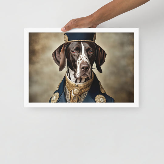 German Shorthaired Pointer- Framed photo paper poster v3