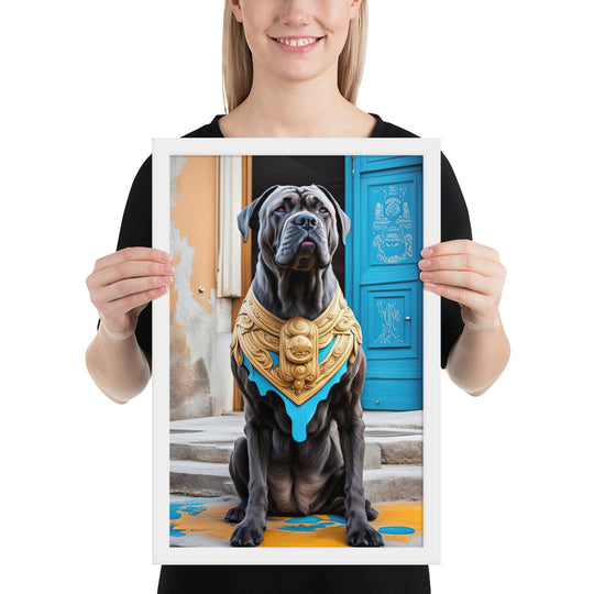 Framed photo paper poster-Cane Corso V2