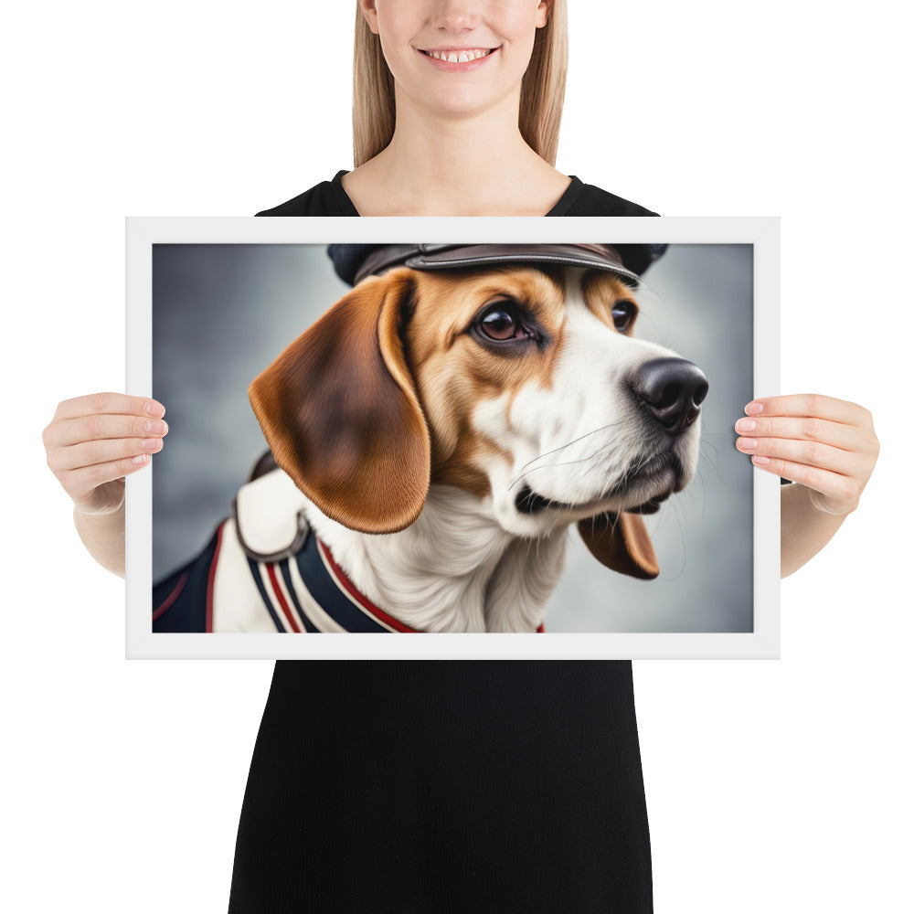 Beagle- Framed photo paper poster v4