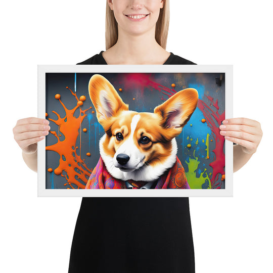Pembroke Welsh Corgi- Framed photo paper poster v3