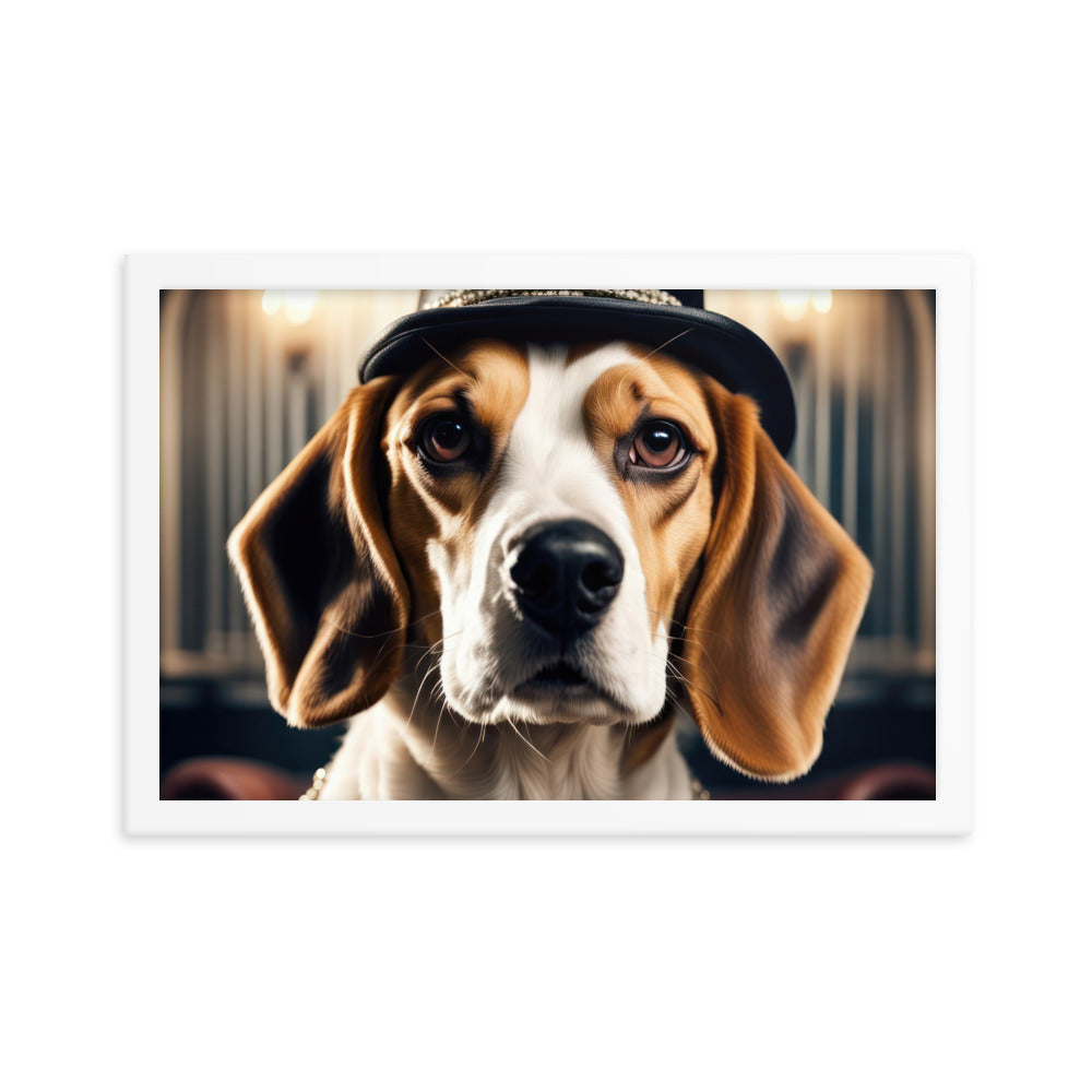 Beagle- Framed photo paper poster