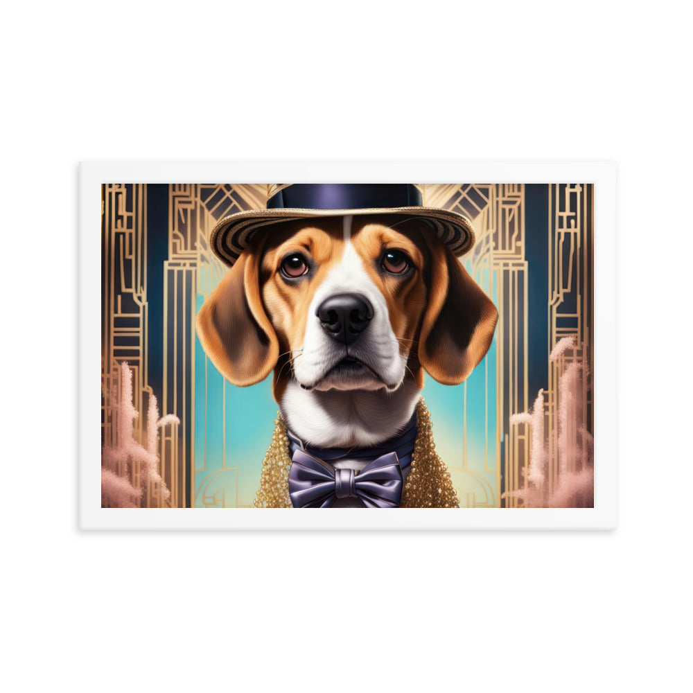 Beagle- Framed photo paper poster v2