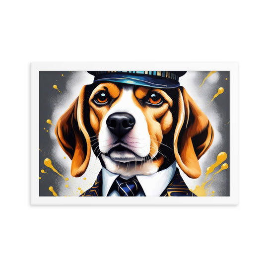 Beagle- Framed photo paper poster v5