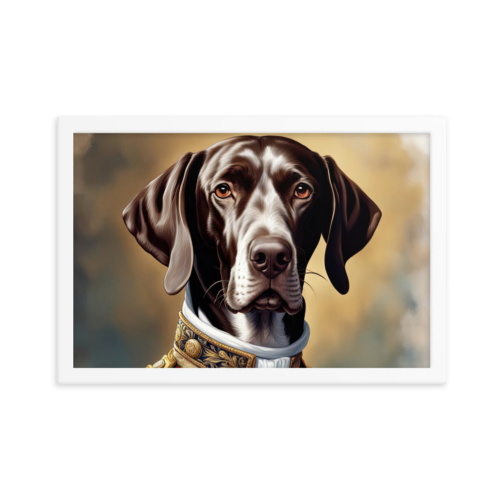 German Shorthaired Pointer- Framed photo paper poster v4