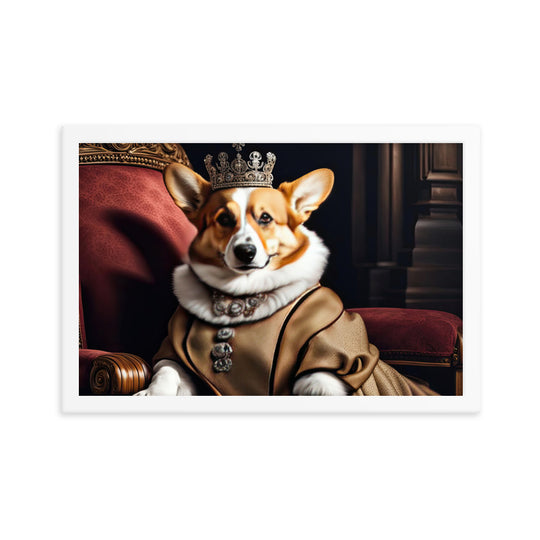 Pembroke Welsh Corgi- Framed photo paper poster