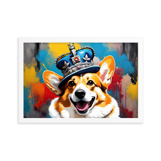 Pembroke Welsh Corgi- Framed photo paper poster v2