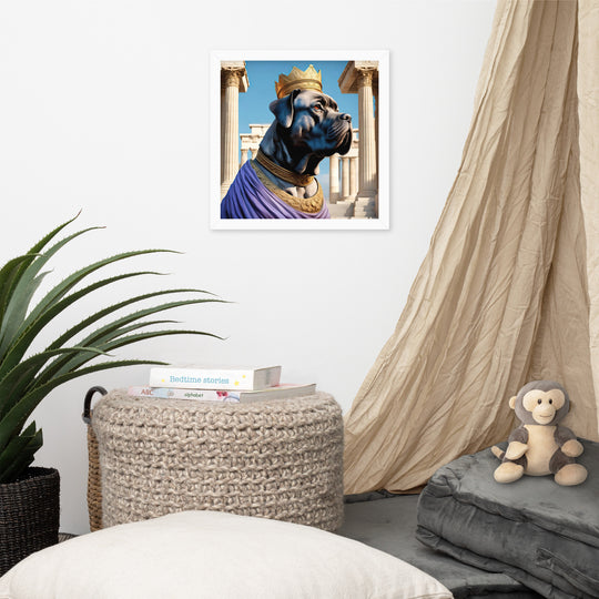 Framed photo paper poster-Cane Corso