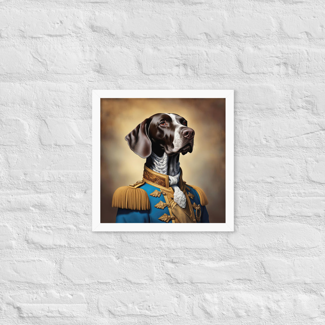 German Shorthaired Pointer- Framed photo paper poster v2