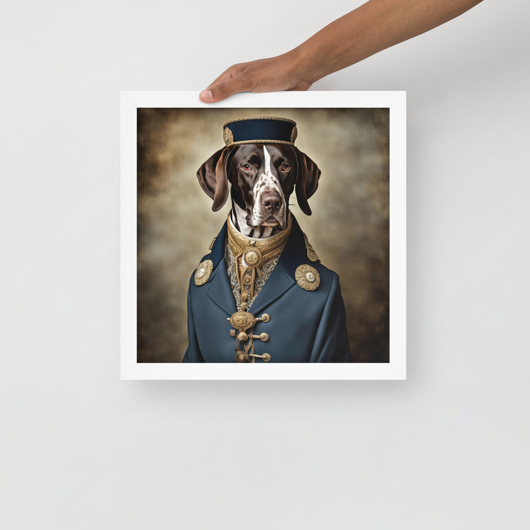 German Shorthaired Pointer- Framed photo paper poster v3