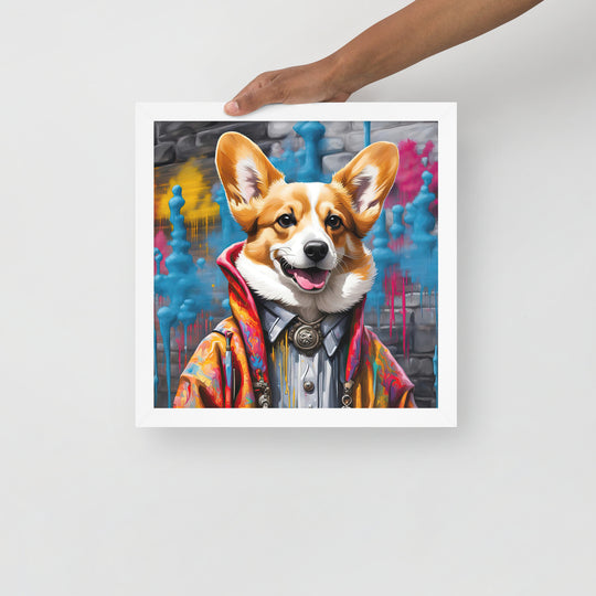 Pembroke Welsh Corgi- Framed photo paper poster v5
