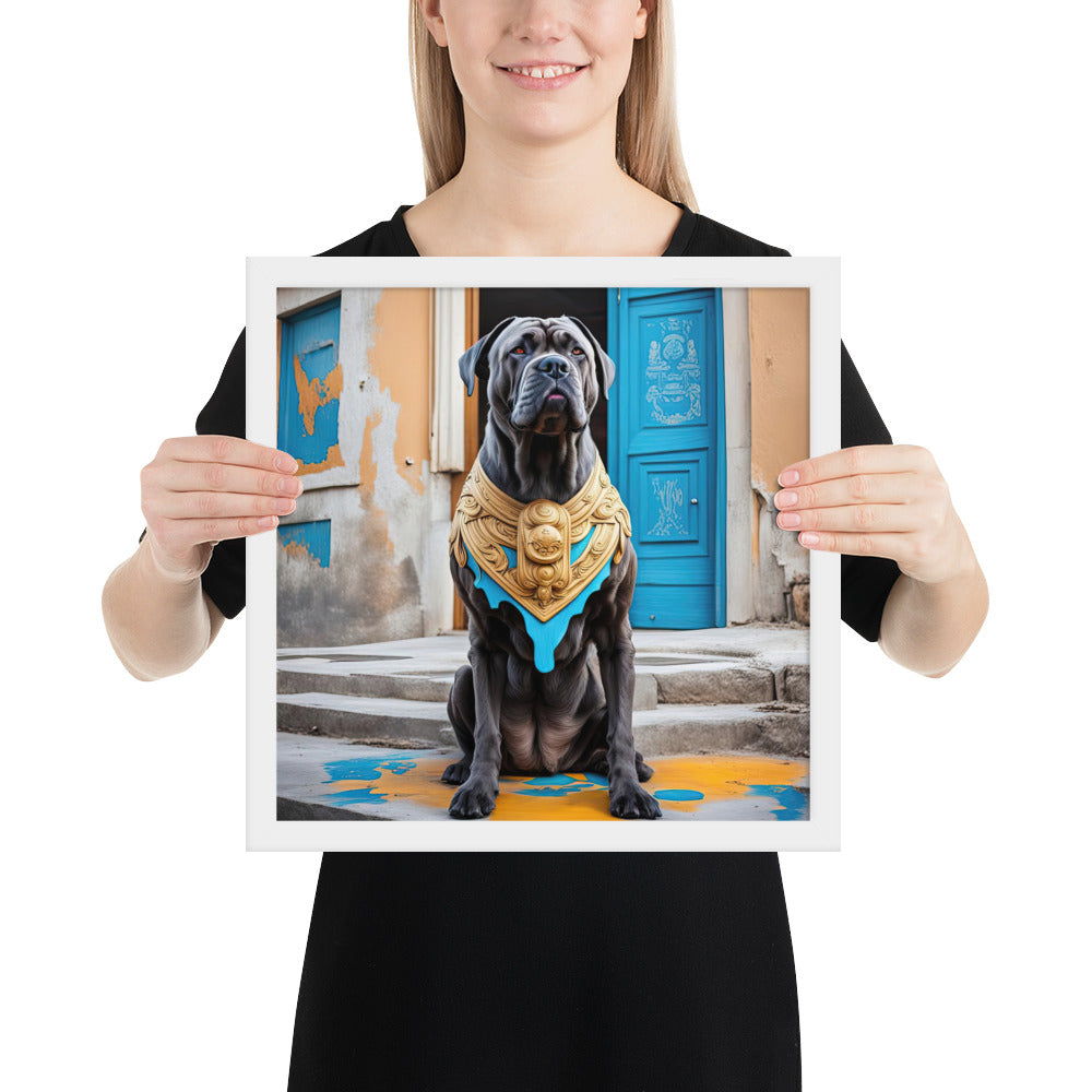 Framed photo paper poster-Cane Corso V2