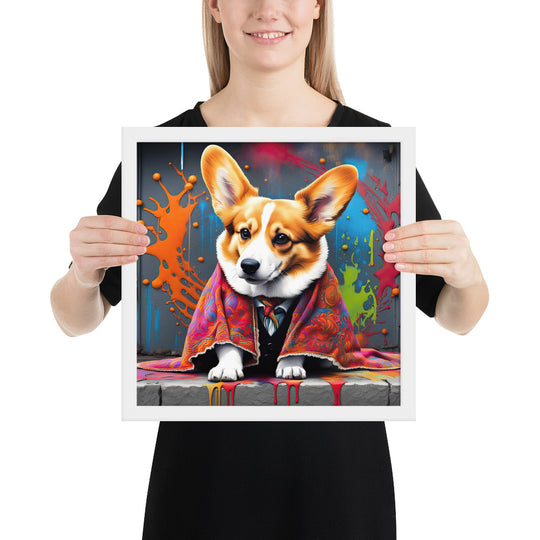 Pembroke Welsh Corgi- Framed photo paper poster v3