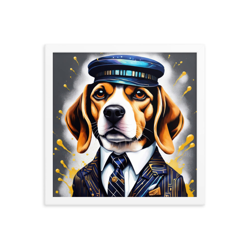 Beagle- Framed photo paper poster v5