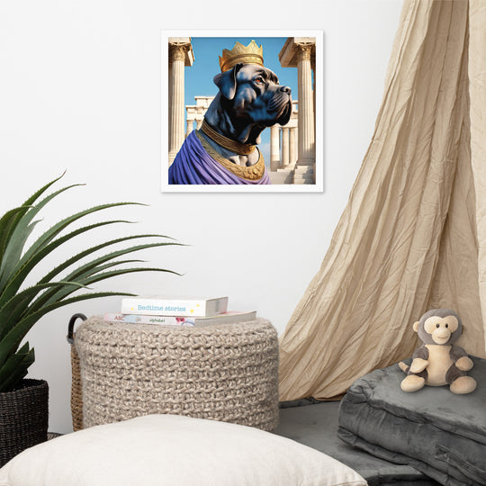 Framed photo paper poster-Cane Corso