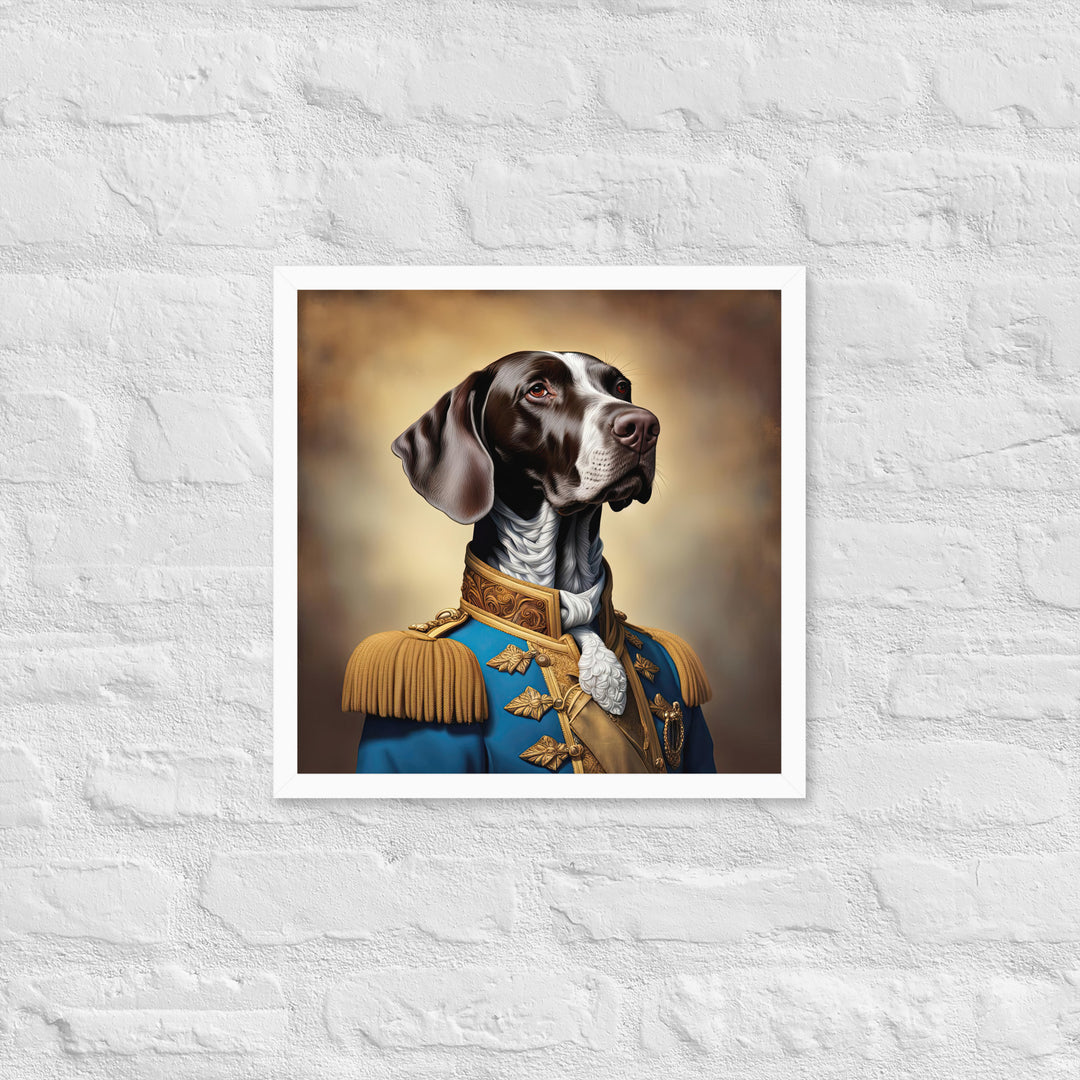 German Shorthaired Pointer- Framed photo paper poster v2