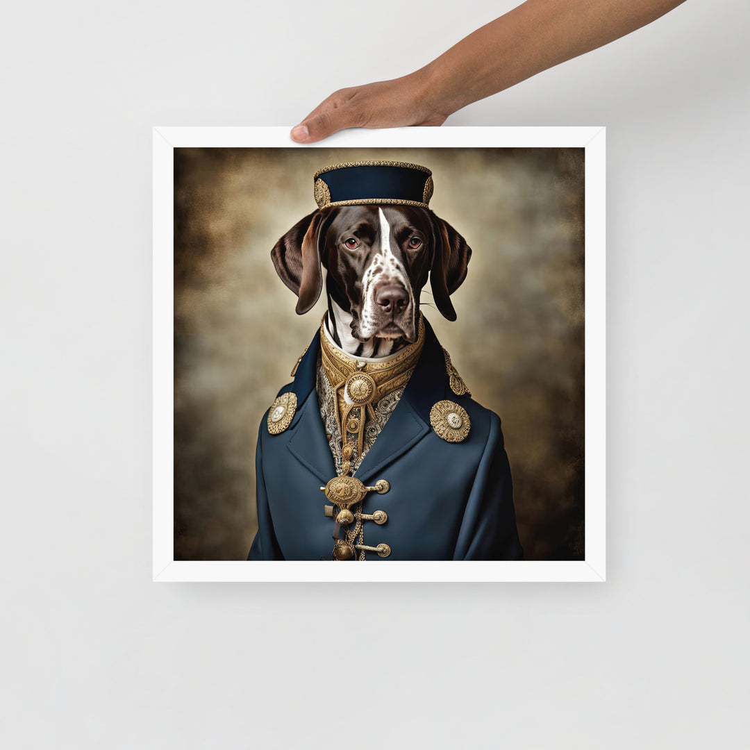 German Shorthaired Pointer- Framed photo paper poster v3