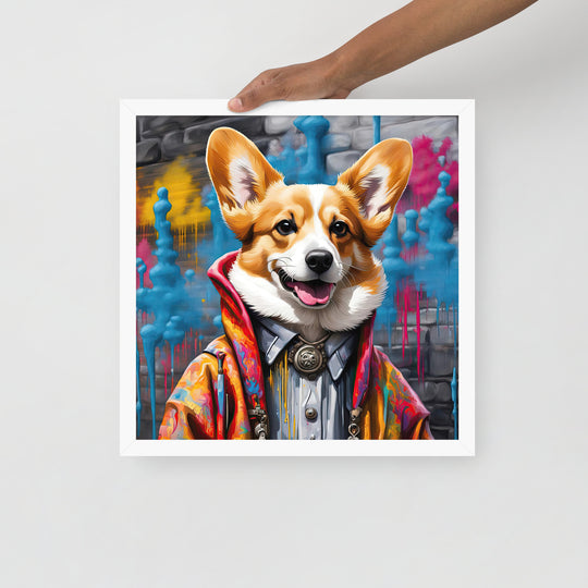 Pembroke Welsh Corgi- Framed photo paper poster v5