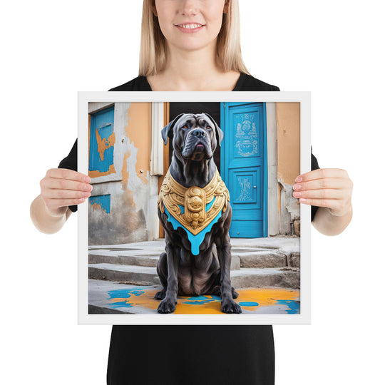 Framed photo paper poster-Cane Corso V2