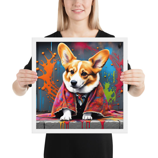 Pembroke Welsh Corgi- Framed photo paper poster v3