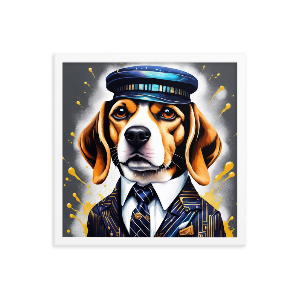 Beagle- Framed photo paper poster v5