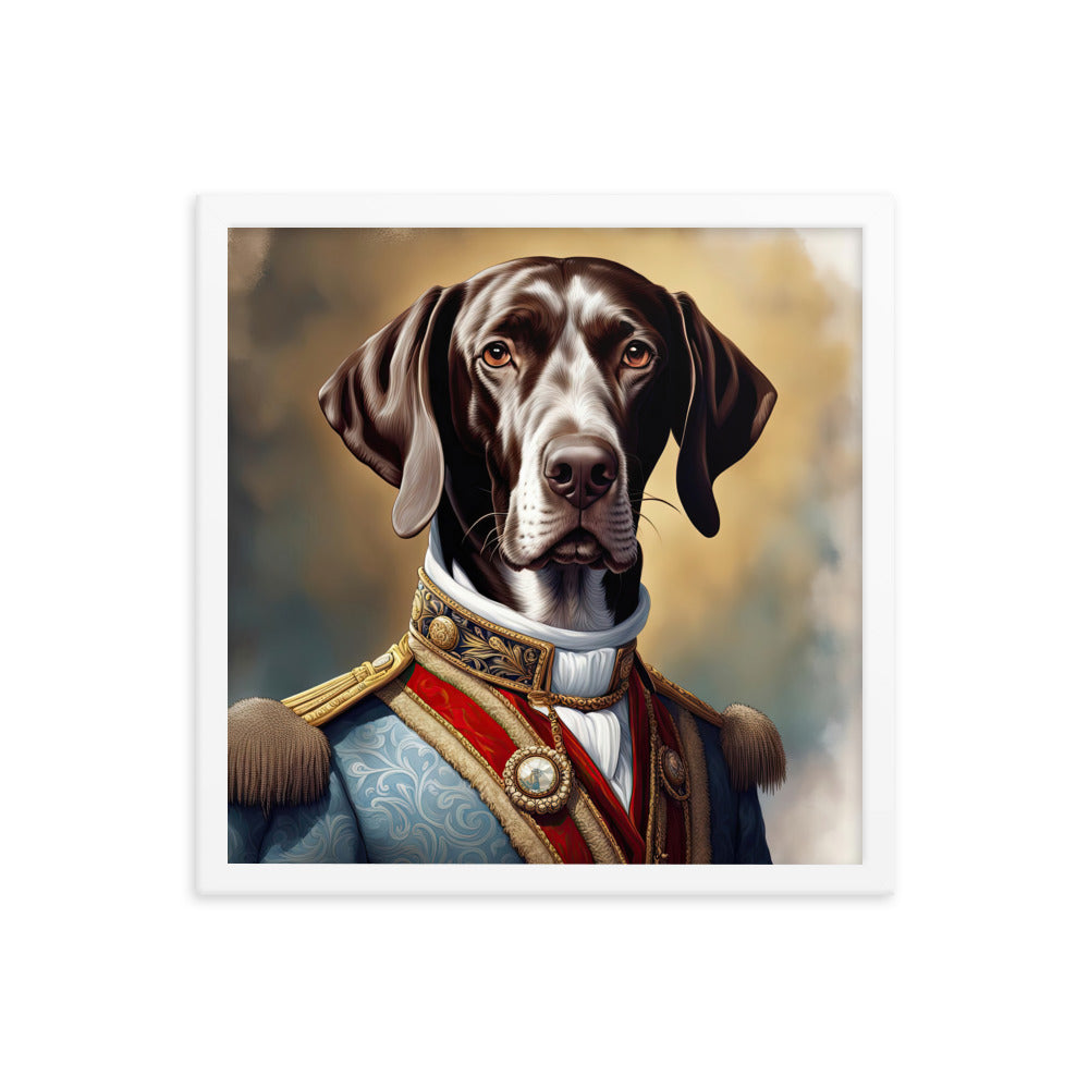 German Shorthaired Pointer- Framed photo paper poster v4