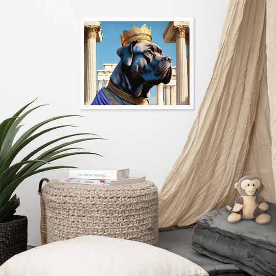 Framed photo paper poster-Cane Corso