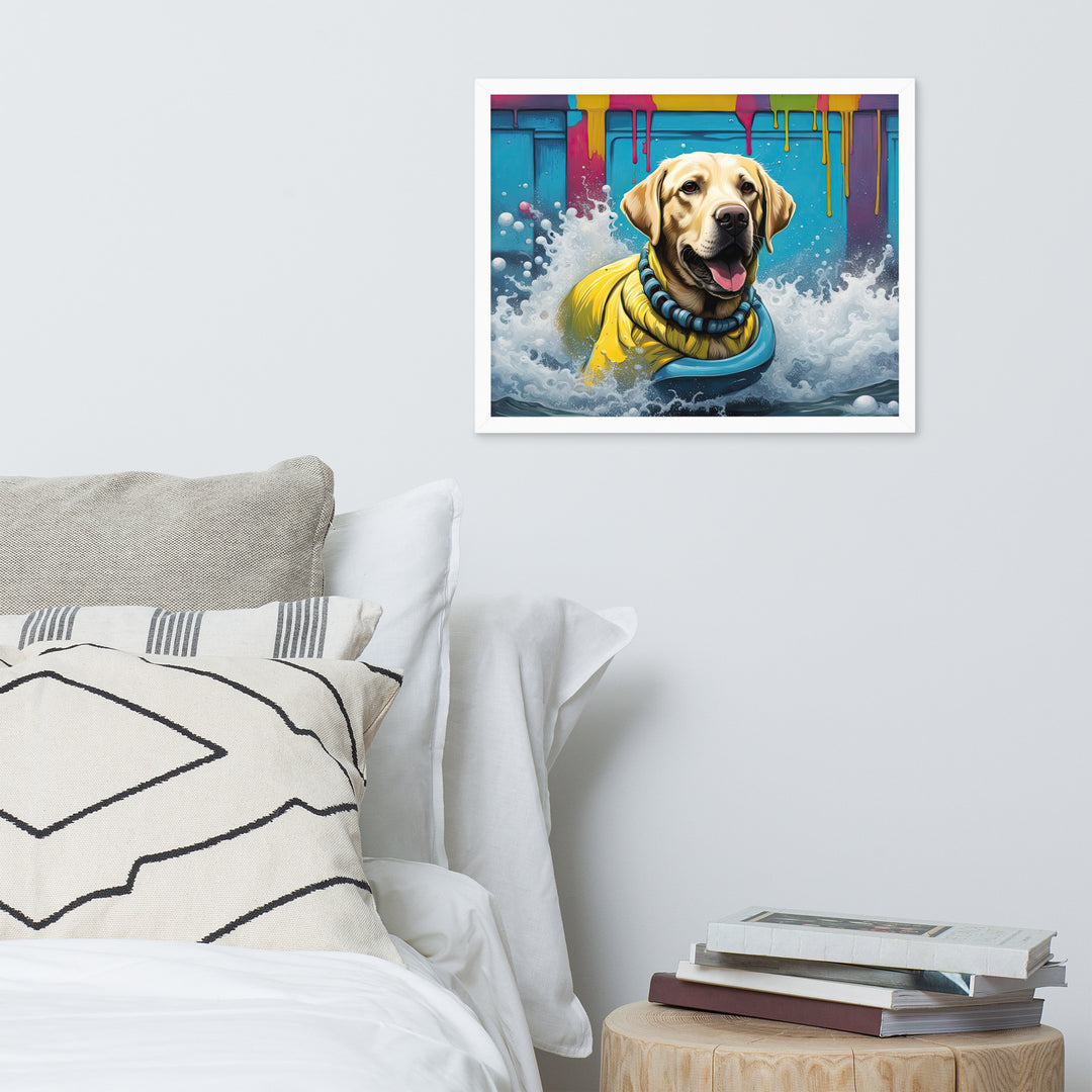 Framed photo paper poster-Labrador Retriever