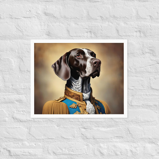 German Shorthaired Pointer- Framed photo paper poster v2