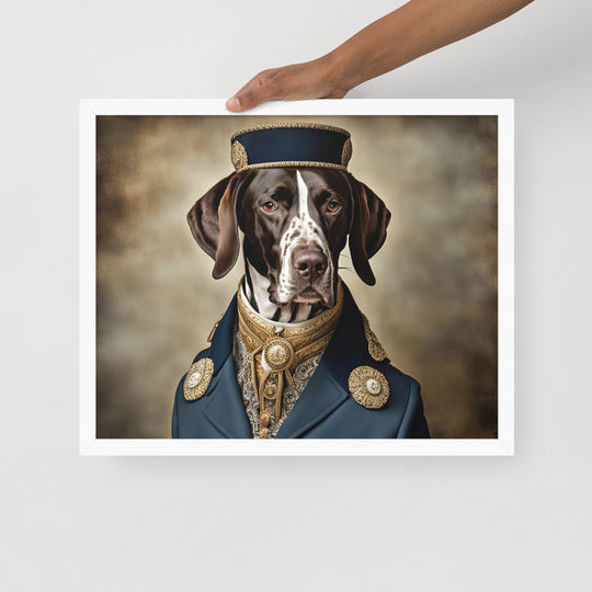 German Shorthaired Pointer- Framed photo paper poster v3