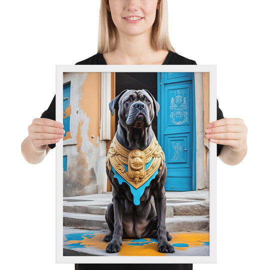 Framed photo paper poster-Cane Corso V2