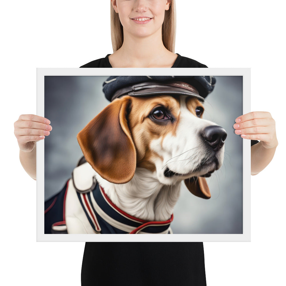 Beagle- Framed photo paper poster v4