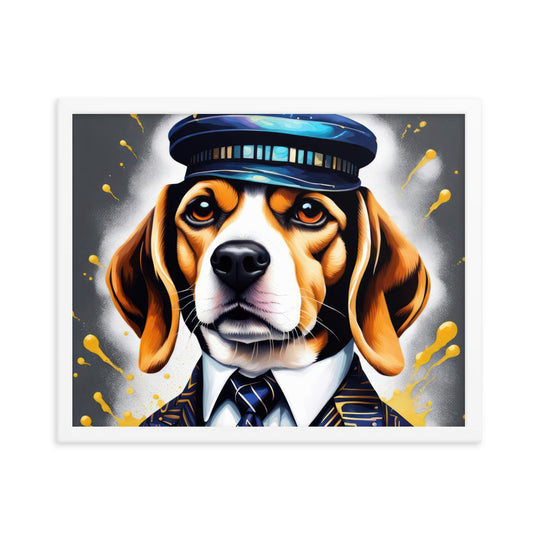 Beagle- Framed photo paper poster v5