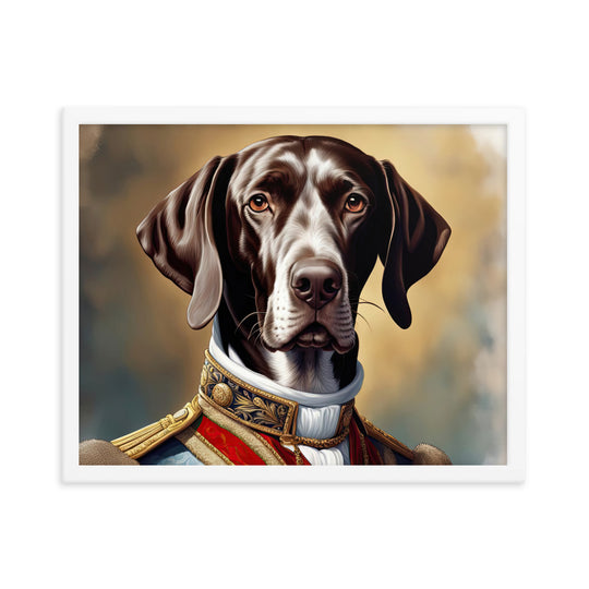 German Shorthaired Pointer- Framed photo paper poster v4