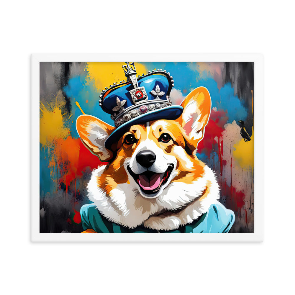 Pembroke Welsh Corgi- Framed photo paper poster v2