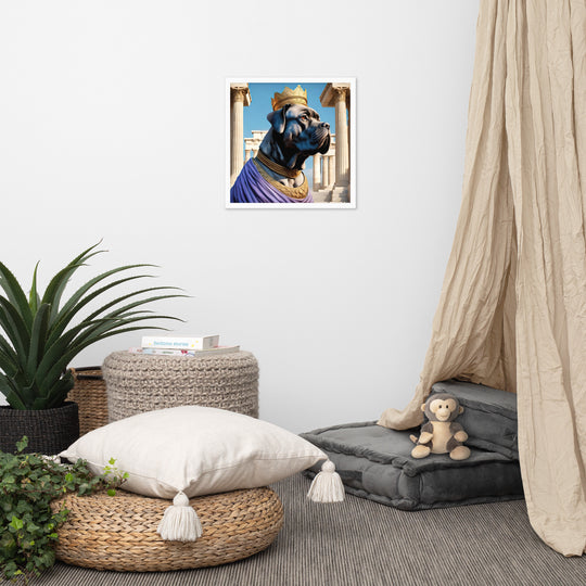 Framed photo paper poster-Cane Corso