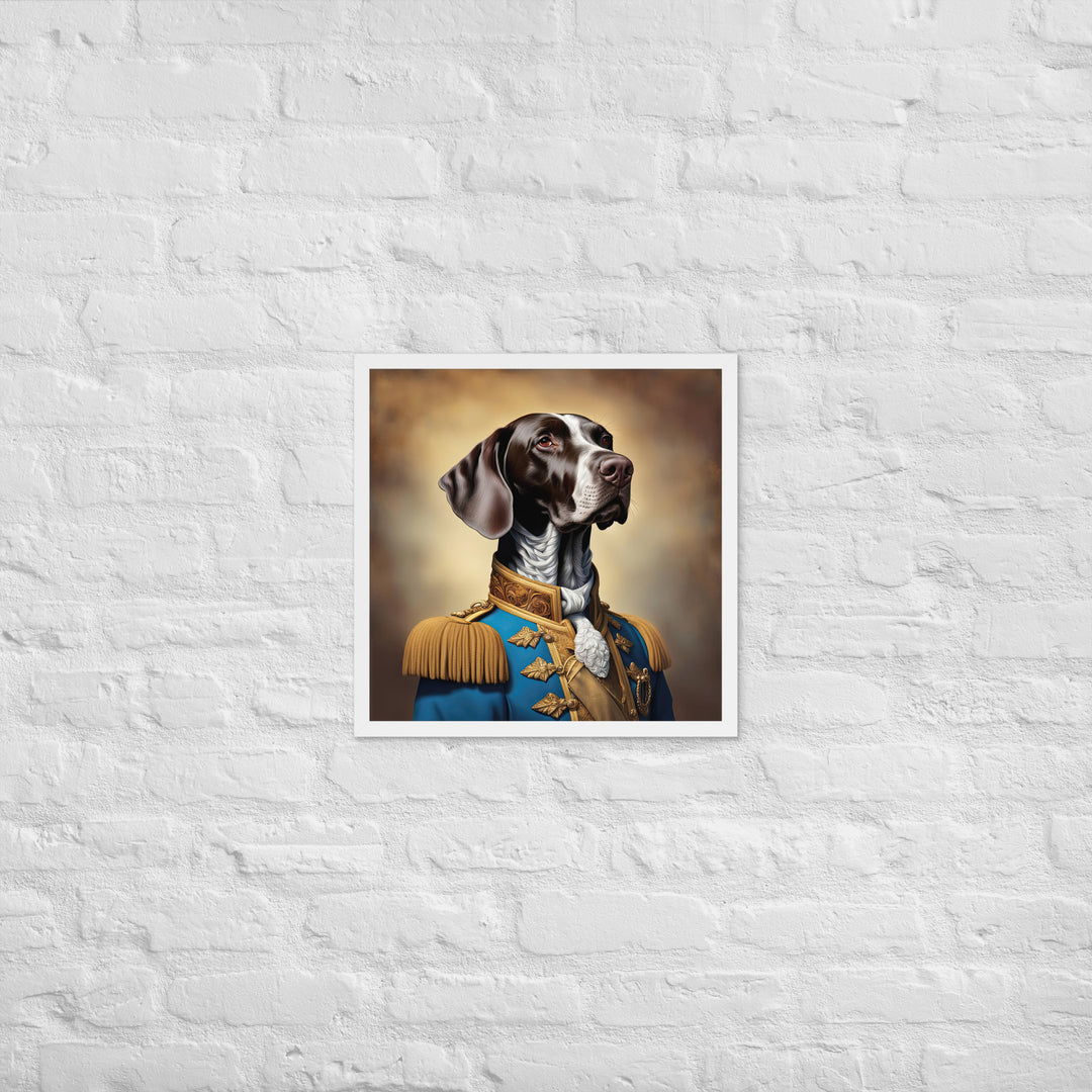 German Shorthaired Pointer- Framed photo paper poster v2