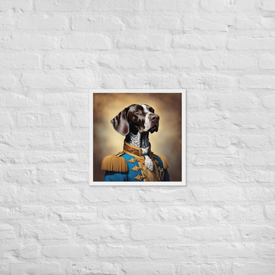 German Shorthaired Pointer- Framed photo paper poster v2