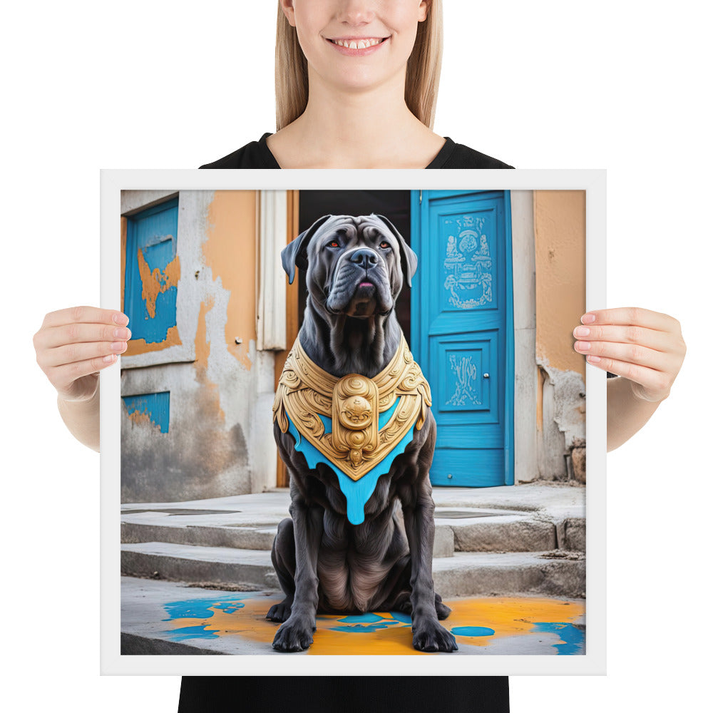 Framed photo paper poster-Cane Corso V2