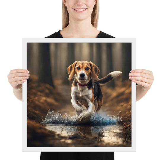 Beagle- Framed photo paper poster v3