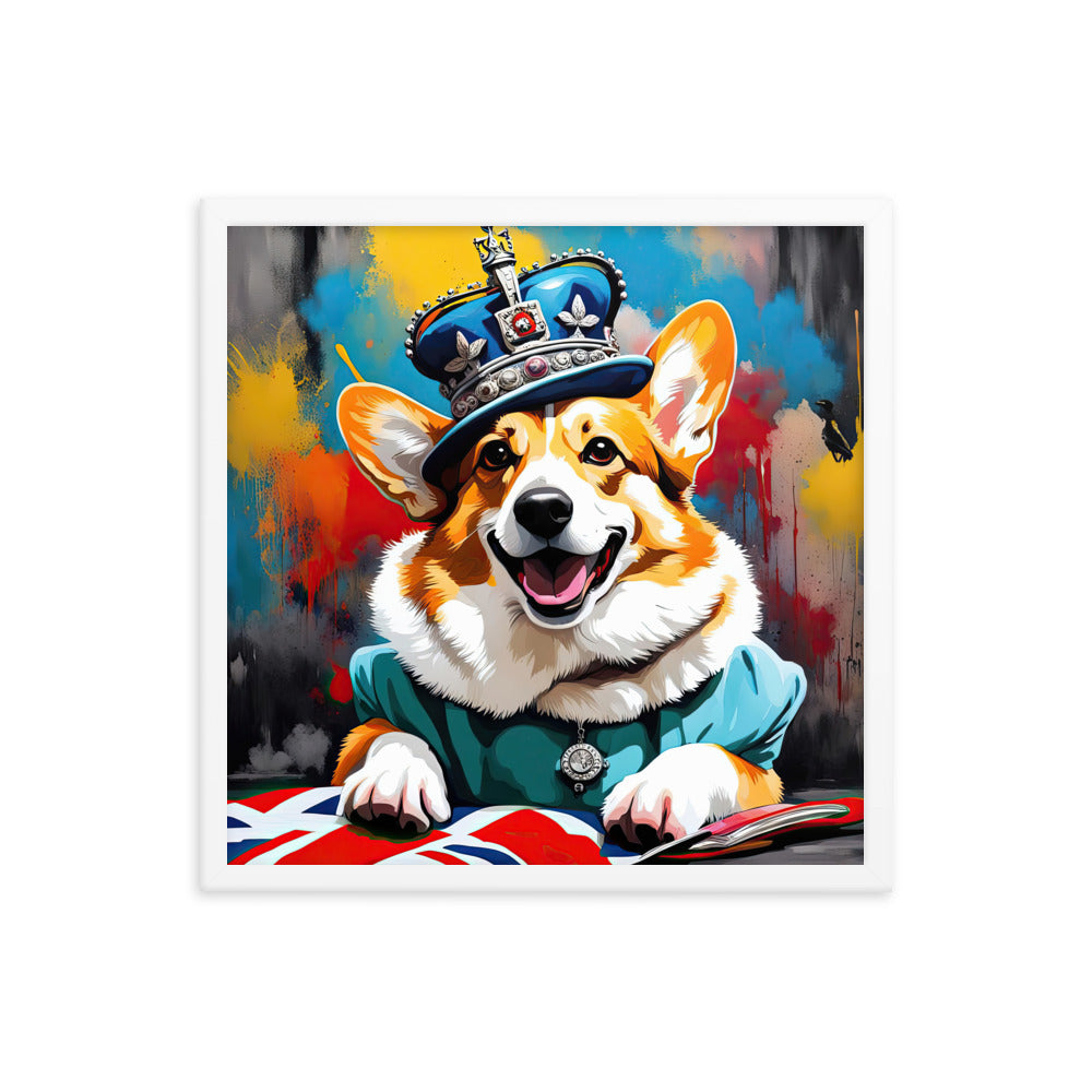 Pembroke Welsh Corgi- Framed photo paper poster v2