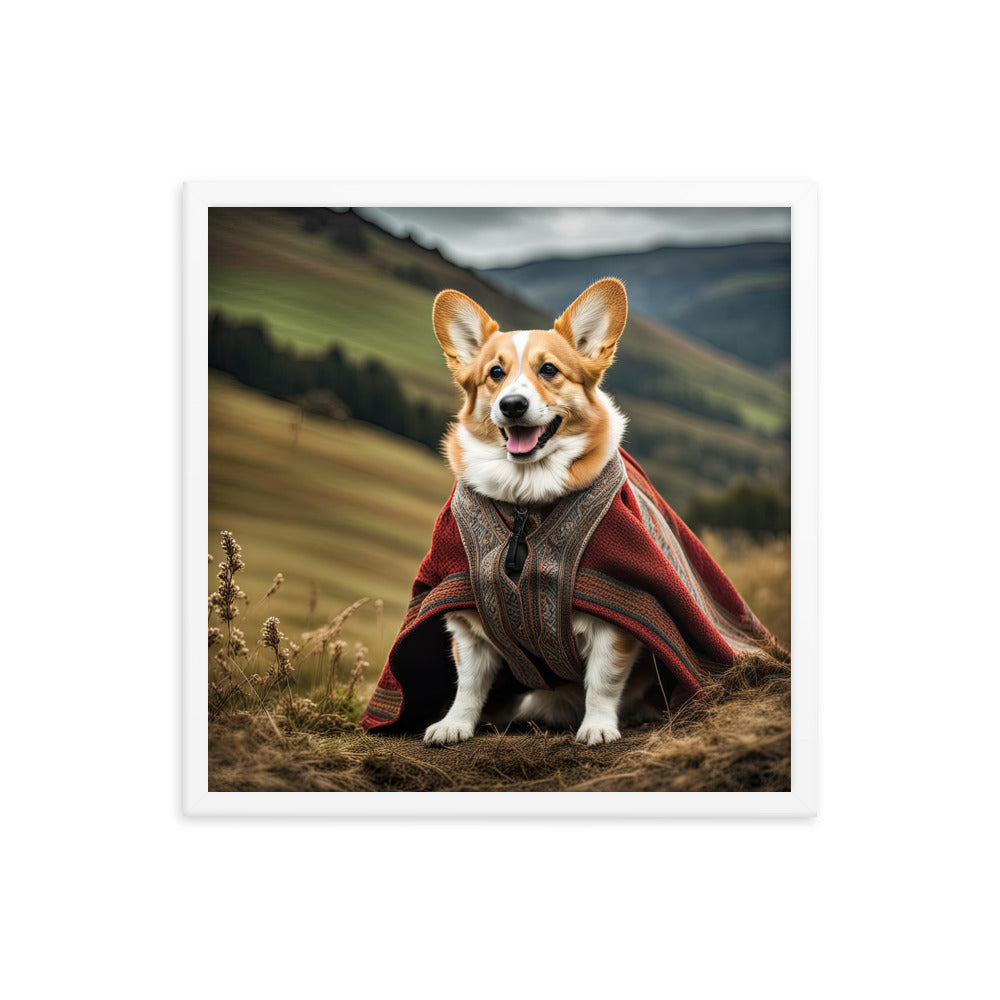 Pembroke Welsh Corgi- Framed photo paper poster v4