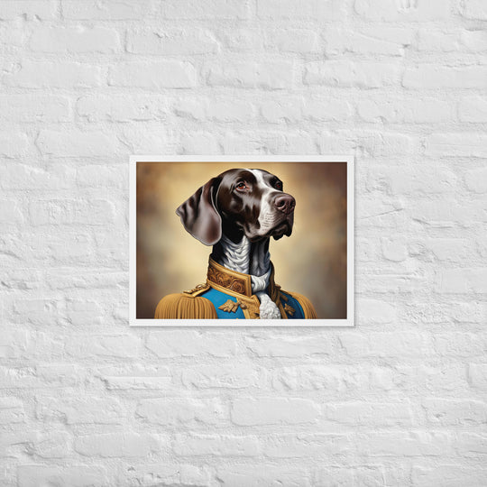 German Shorthaired Pointer- Framed photo paper poster v2