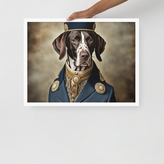 German Shorthaired Pointer- Framed photo paper poster v3