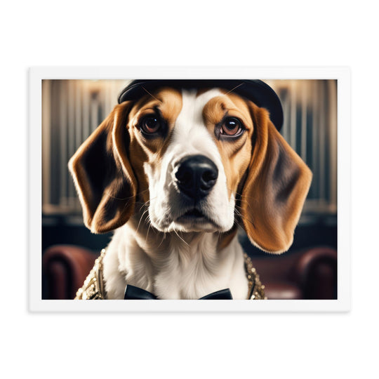 Beagle- Framed photo paper poster