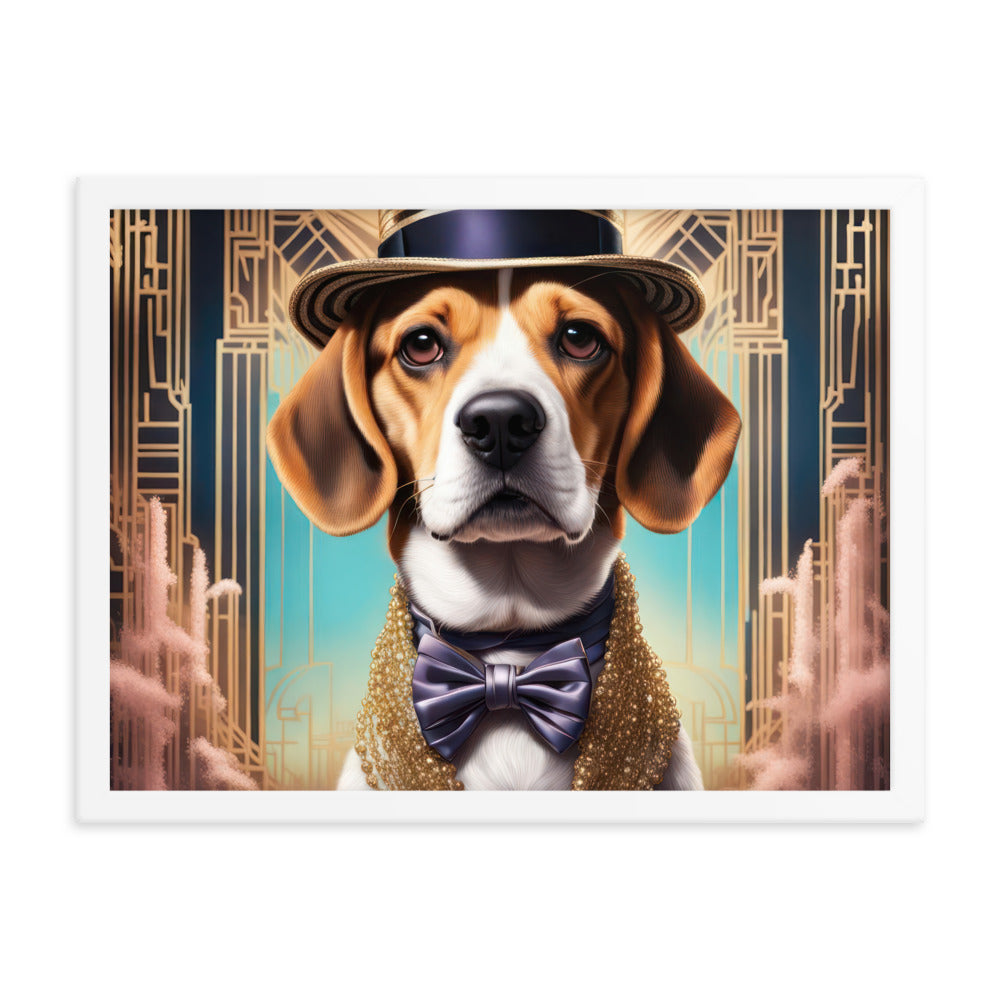 Beagle- Framed photo paper poster v2